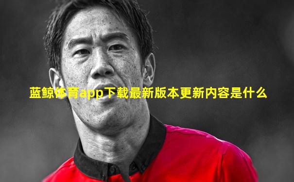 蓝鲸体育app下载最新版本更新内容是什么